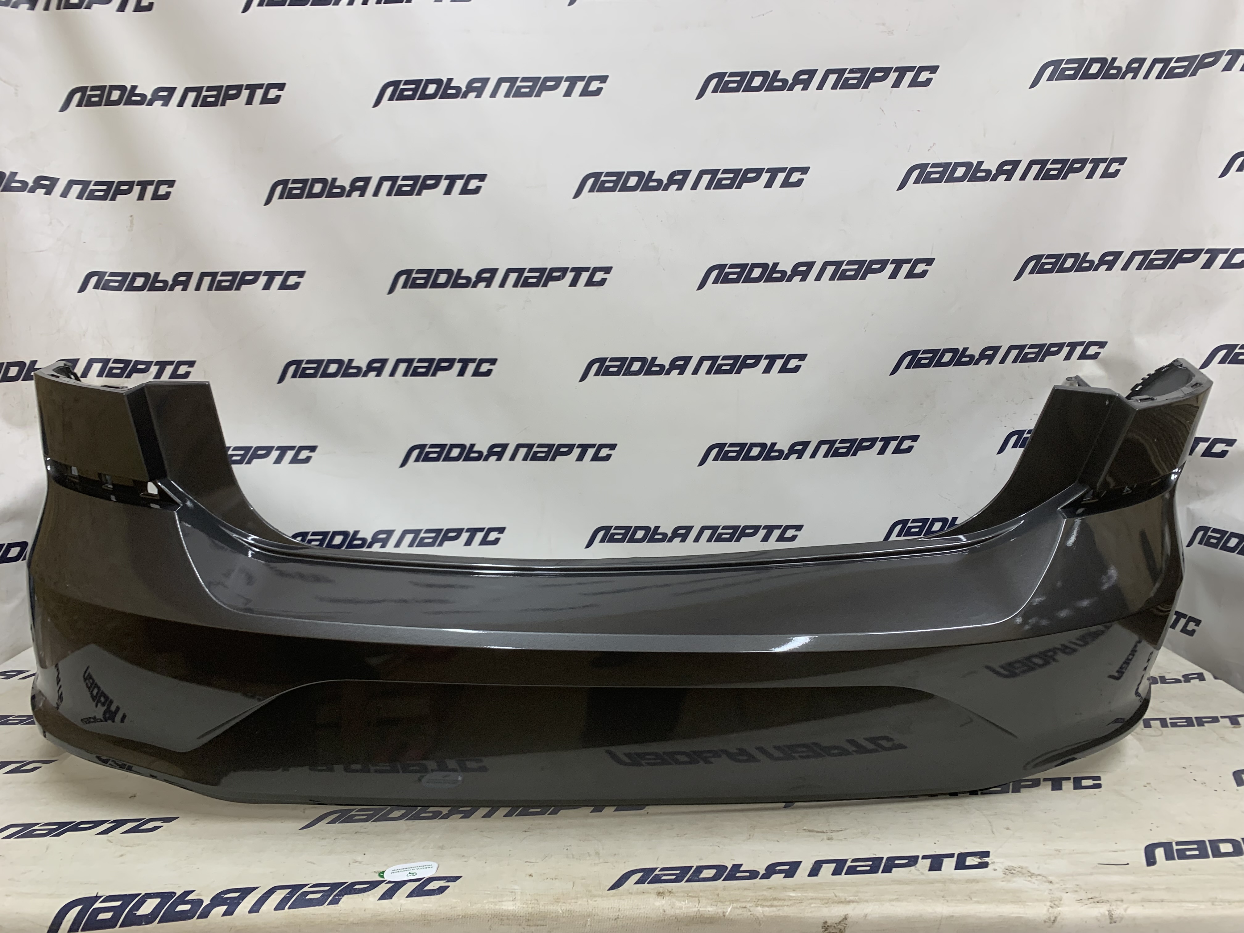 Бампер VW Polo(20-н.в.) задний Темно-Серый LR7H / X3